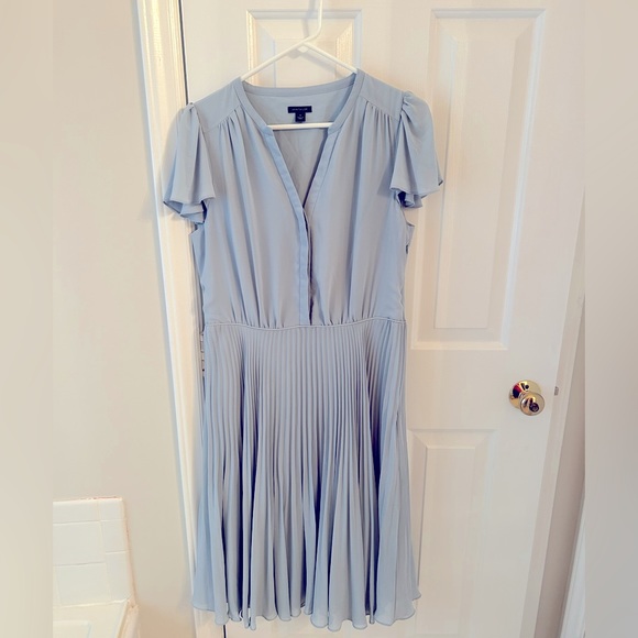 Dusty blue Anne Taylor dress. Size 10. Only worn twice. - Picture 1 of 7